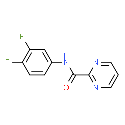 ChemSpider 2D Image | N-(3,4-Difluorophenyl)-2-pyrimidinecarboxamide | C11H7F2N3O