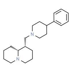 ChemSpider 2D Image | (1S,9aR)-1-[(4-Phenyl-1-piperidinyl)methyl]octahydro-2H-quinolizine | C21H32N2