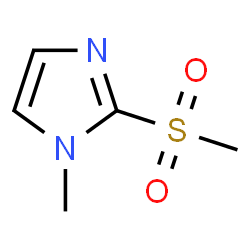 ChemSpider 2D Image | 1-Methyl-2-(methylsulfonyl)-1H-imidazole | C5H8N2O2S