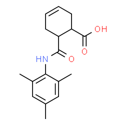ChemSpider 2D Image | 6-(Mesitylcarbamoyl)-3-cyclohexene-1-carboxylic acid | C17H21NO3