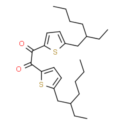 ChemSpider 2D Image | 1,2-Bis[5-(2-ethylhexyl)-2-thienyl]-1,2-ethanedione | C26H38O2S2