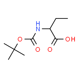 ChemSpider 2D Image | 2-(tert-butoxycarbonylamino)butanoic acid | C9H17NO4