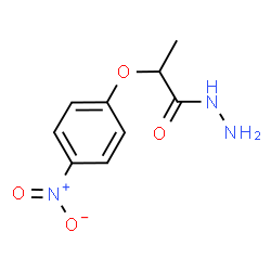 ChemSpider 2D Image | 2-(4-Nitrophenoxy)propanehydrazide | C9H11N3O4