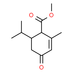 ChemSpider 2D Image | Methyl 6-isopropyl-2-methyl-4-oxo-2-cyclohexene-1-carboxylate | C12H18O3