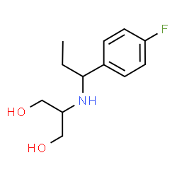 ChemSpider 2D Image | 2-{[1-(4-Fluorophenyl)propyl]amino}-1,3-propanediol | C12H18FNO2