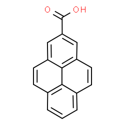 ChemSpider 2D Image | 2-Pyrenecarboxylic acid | C17H10O2