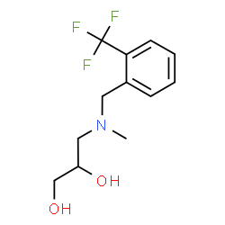ChemSpider 2D Image | 3-{Methyl[2-(trifluoromethyl)benzyl]amino}-1,2-propanediol | C12H16F3NO2