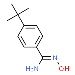 ChemSpider 2D Image | 4-tert-butyl-N-hydroxybenzenecarboximidamide | C11H16N2O