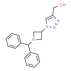 ChemSpider 2D Image | (1-(1-Benzhydrylazetidin-3-yl)-1H-1,2,3-triazol-4-yl)methanol | C19H20N4O