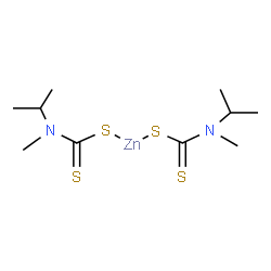 ChemSpider 2D Image | Zinc bis[isopropyl(methyl)carbamodithioate] | C10H20N2S4Zn