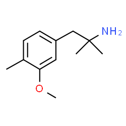 ChemSpider 2D Image | 1-(3-Methoxy-4-methylphenyl)-2-methyl-2-propanamine | C12H19NO