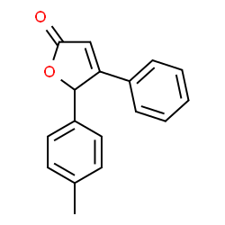 ChemSpider 2D Image | 5-(4-Methylphenyl)-4-phenyl-2(5H)-furanone | C17H14O2