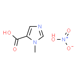 ChemSpider 2D Image | 1-Methyl-1H-imidazole-5-carboxylic acid nitrate (1:1) | C5H7N3O5