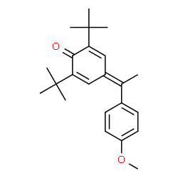ChemSpider 2D Image | 4-[1-(4-Methoxyphenyl)ethylidene]-2,6-bis(2-methyl-2-propanyl)-2,5-cyclohexadien-1-one | C23H30O2