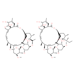 ChemSpider 2D Image | (1'R,2R,4'S,5S,6R,8'R,10'Z,12'S,13'S,14'Z,16'Z,20'R,21'R,24'S)-21',24'-Dihydroxy-6-isopropyl-5,11',13',22'-tetramethyl-2'-oxo-3,4,5,6-tetrahydrospiro[pyran-2,6'-[3,7,19]trioxatetracyclo[15.6.1.1~4,8~.
0~20,24~]pentacosa[10,14,16,22]tetraen]-12'-yl 2,6-dideoxy-4-O-(2,6-dideoxy-3-O-methyl-alpha-L-arabino-hexopyranosyl)-3-O-methyl-alpha-L-arabino-hexopyranoside - (1'R,2R,4'S,5S,6R,8'R,10'Z,12'S,13'S,1
4'Z,16'Z,20'R,21'R,24'S)-6-[(2S)-2-butanyl]- | C95H146O28