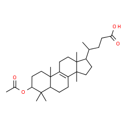 ChemSpider 2D Image | 3-Acetoxy-4,4,14-trimethylchol-8-en-24-oic acid | C29H46O4