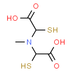 ChemSpider 2D Image | 2,2'-(Methylimino)bis(sulfanylacetic acid) | C5H9NO4S2