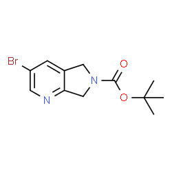 ChemSpider 2D Image | tert-Butyl 3-bromo-5,7-dihydropyrrolo[3,4-b]pyridine-6-carboxylate | C12H15BrN2O2