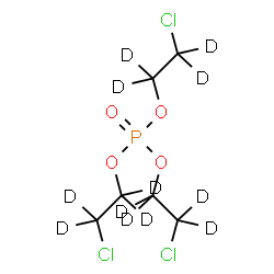 ChemSpider 2D Image | Tris(2-chloroethyl)phosphate-d12 | C6D12Cl3O4P