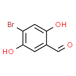 ChemSpider 2D Image | 4-Bromo-2,5-dihydroxybenzaldehyde | C7H5BrO3