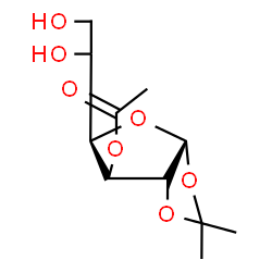 ChemSpider 2D Image | (5xi)-3-O-Acetyl-1,2-O-isopropylidene-alpha-D-xylo-hexofuranose | C11H18O7
