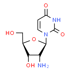 ChemSpider 2D Image | 2'-Amino-2'-deoxyuridine | C9H13N3O5