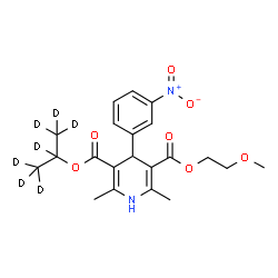 ChemSpider 2D Image | Nimodipine-d7 | C21H19D7N2O7
