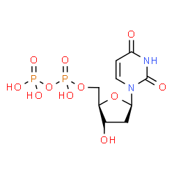 ChemSpider 2D Image | 2'-Deoxyuridine 5'-(trihydrogen diphosphate) | C9H14N2O11P2