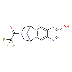 ChemSpider 2D Image | 14-(Trifluoroacetyl)-5,8,14-triazatetracyclo[10.3.1.0~2,11~.0~4,9~]hexadeca-2(11),3,7,9-tetraen-6-one | C15H12F3N3O2