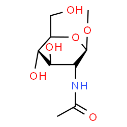 ChemSpider 2D Image | Methyl (5xi)-2-acetamido-2-deoxy-beta-D-xylo-hexopyranoside | C9H17NO6