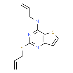 ChemSpider 2D Image | N-Allyl-2-(allylsulfanyl)thieno[3,2-d]pyrimidin-4-amine | C12H13N3S2