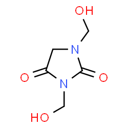 ChemSpider 2D Image | 1,3-Bis(hydroxymethyl)-2,4-imidazolidinedione | C5H8N2O4