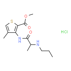 ChemSpider 2D Image | Articaine hydrochloride | C13H21ClN2O3S