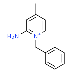ChemSpider 2D Image | 2-Amino-1-benzyl-4-methylpyridinium | C13H15N2