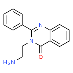 ChemSpider 2D Image | 3-(2-aminoethyl)-2-phenylquinazolin-4-one | C16H15N3O