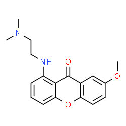 ChemSpider 2D Image | 1-((2-(Dimethylamino)ethyl)amino)-7-methoxy-9H-xanthen-9-one | C18H20N2O3