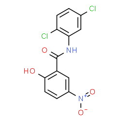 ChemSpider 2D Image | N-(2,5-Dichlorophenyl)-2-hydroxy-5-nitrobenzamide | C13H8Cl2N2O4