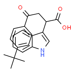 ChemSpider 2D Image | 4-(4-(tert-Butyl)phenyl)-2-indol-3-yl-4-oxobutanoic acid | C22H23NO3