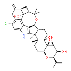 ChemSpider 2D Image | PENITREM A | C37H44ClNO6