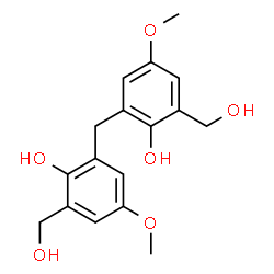 ChemSpider 2D Image | 2,2'-Methylenebis[6-(hydroxymethyl)-4-methoxyphenol] | C17H20O6