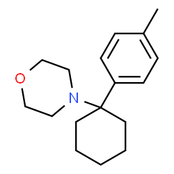ChemSpider 2D Image | 4-[1-(4-Methylphenyl)cyclohexyl]morpholine | C17H25NO
