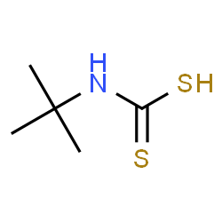 ChemSpider 2D Image | (2-Methyl-2-propanyl)carbamodithioic acid | C5H11NS2