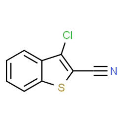 ChemSpider 2D Image | 3-Chlor-1-benzothiophen-2-carbonitril | C9H4ClNS