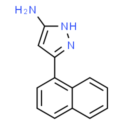 ChemSpider 2D Image | 3-(1-Naphthyl)-1H-pyrazol-5-amine | C13H11N3