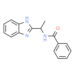 ChemSpider 2D Image | N-(1-(1H-benzimidazol-2-yl)ethyl)benzamide | C16H15N3O
