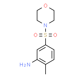 ChemSpider 2D Image | 2-Methyl-5-(morpholinosulfonyl)aniline | C11H16N2O3S