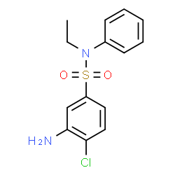 ChemSpider 2D Image | 3-Amino-4-chloro-N-ethyl-N-phenylbenzenesulfonamide | C14H15ClN2O2S