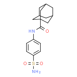 ChemSpider 2D Image | N-(4-Sulfamoylphenyl)-1-adamantanecarboxamide | C17H22N2O3S