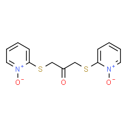 ChemSpider 2D Image | 1,3-Bis[(1-oxido-2-pyridinyl)sulfanyl]acetone | C13H12N2O3S2