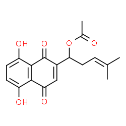 ChemSpider 2D Image | Acetylshikonin | C18H18O6